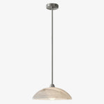 Load image into Gallery viewer, Alariv Elegant  Alabaster Dome Pendant Light - Modern Stone Lighting for Dining or Living