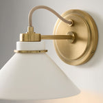 Load image into Gallery viewer, Aurenza Sconce – Farmhouse Wall Light with Metal Accents for Cozy Spaces
