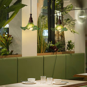 Lila Glazen Hanglamp