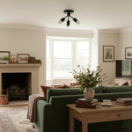 Load image into Gallery viewer, Mobilux Line Modern Brass Flush Mount - Minimalist Gold Ceiling Light for Bedroom
