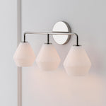 Load image into Gallery viewer, Merin Multi Head Dressing Table Wall Lamp - Metal And Glass Sculptural Lamp
