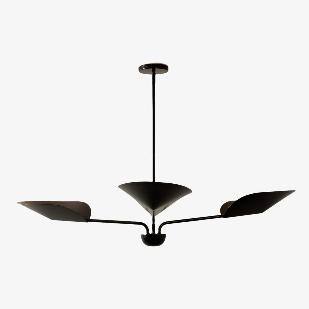 Lutal bronzen kroonluchter - modern ontwerp met monochromatische afwerking