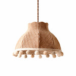 Charger l'image dans la visionneuse de la galerie, French Cream Pom Pom Fabric Pendant Light