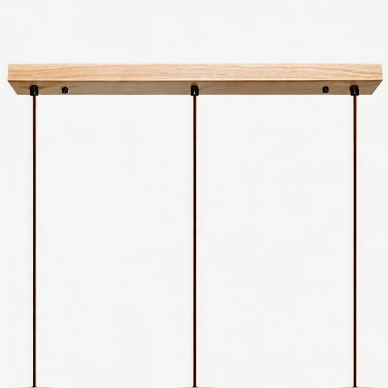 Linear ceiling bar and multi cord spacing detail