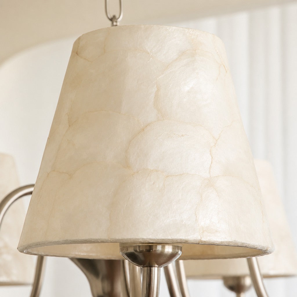 Micahell Capiz Shell Branch Chandelier – Sculptural Coastal Lighting for Modern Interiors