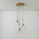 Load image into Gallery viewer, Conica 3-Light Cone Chandelier - Sculptural Glass Pendant Lighting Modern Style
