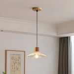 Load image into Gallery viewer, Nordic Hemp Rope Glass Pendant Light