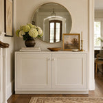Cargar imagen en el visor de la Galería, Pearl white cabinet knobs on an entryway cabinet