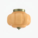 Load image into Gallery viewer, Vintage Eloise Milk Glass Flush Mount Ceiling Light - Vintage Charm Soft Glow
