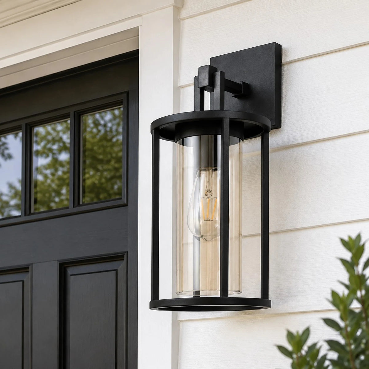 outdoor wall lantern detail