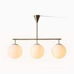 Load image into Gallery viewer, Ulvara Chandelie Linear Cluster Glass Globe Design - Contemporary Elegance
