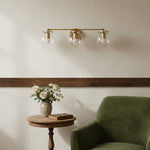 Load image into Gallery viewer, Glorica Glass 3 Shade Globe Vanity Light - Soft Bathroom Light Fixture
