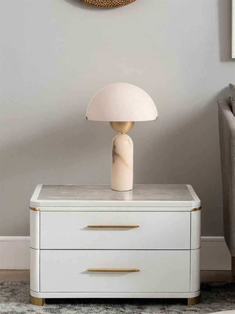 Peono Alabaster Tischlampe