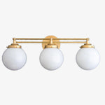 Load image into Gallery viewer, Glorica Glass Contemporary Vanity Light - 3 Light Globe Bathroom Fixture Opal Glass
