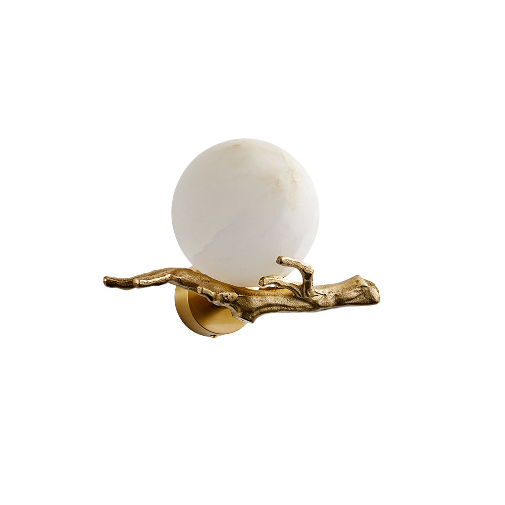 Retro Zweige Alabaster Wandleuchte