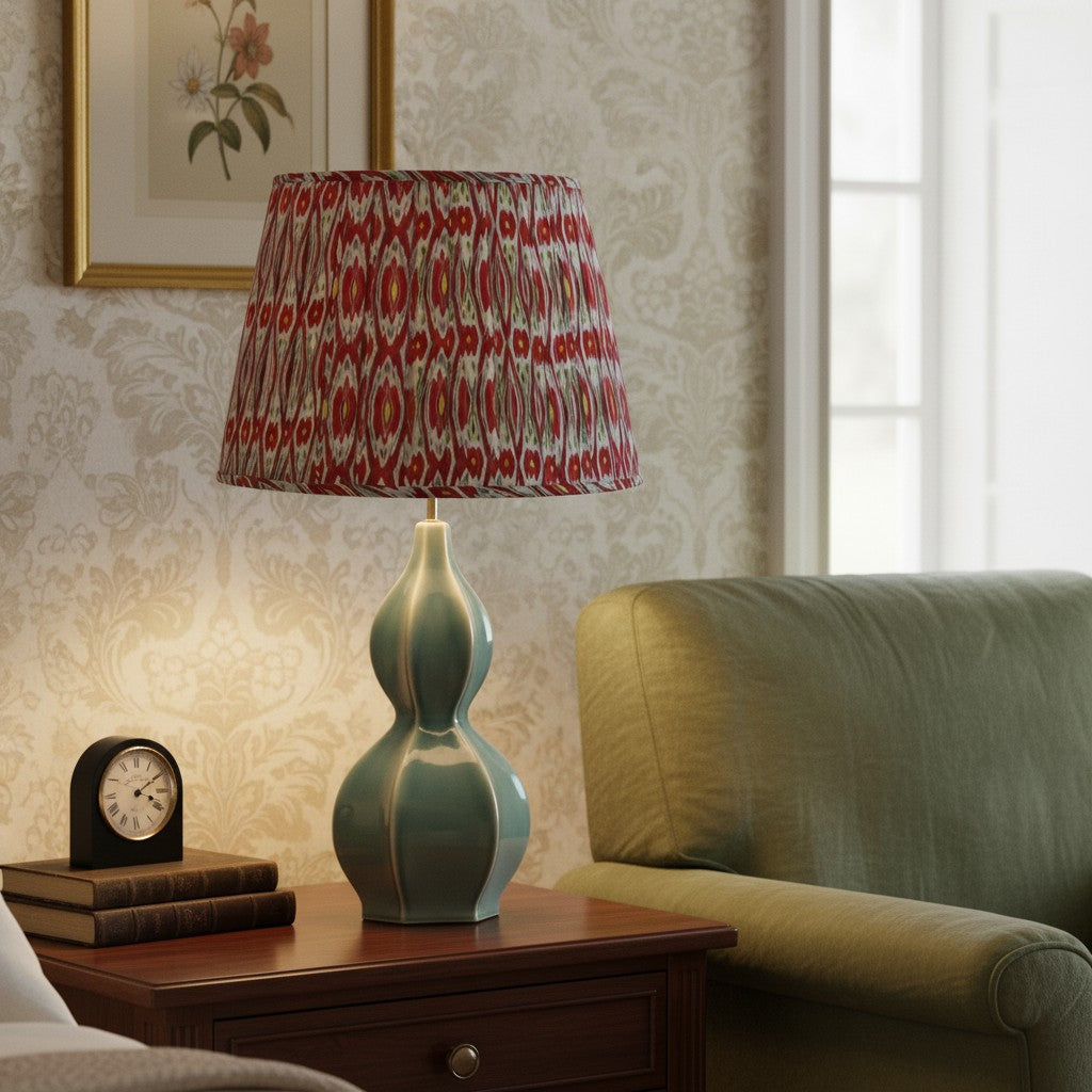 Lámpara de Mesa Thalune en Cerámica con Motivo de Algas – Brillo Costero Escultural para Dormitorios y Salas