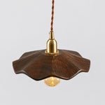 Carica l'immagine nella visualizzazione Galleria, black walnut lotus pendant light