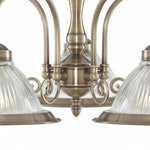 Charger l’image dans la visionneuse de la galerie, Suspension en verre côtelé TF Vintora – Finition métallique élégante pour cuisines, salles à manger et couloirs