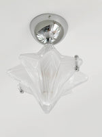 Load image into Gallery viewer, Art Deco Star Ceiling Lamp – Frosted Glass Fixture for Hallway &amp; Entryway – Astris Ceres
