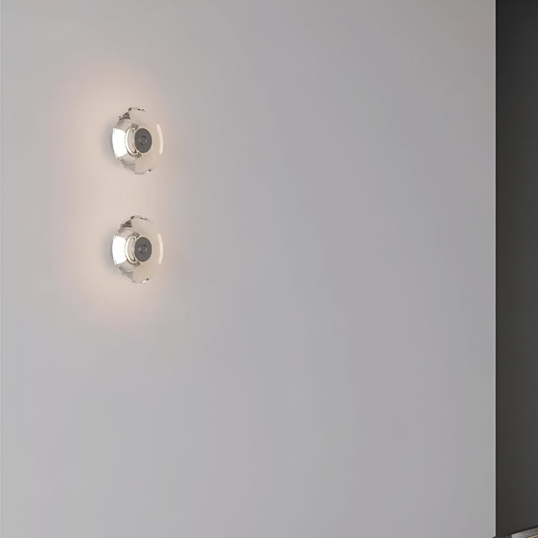 Luz de pared minimalista italiana de cristal Clementine