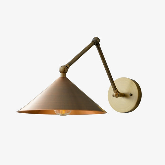 Conique Aplique de Pared Meta Ajustable - Luz Industrial Vintage