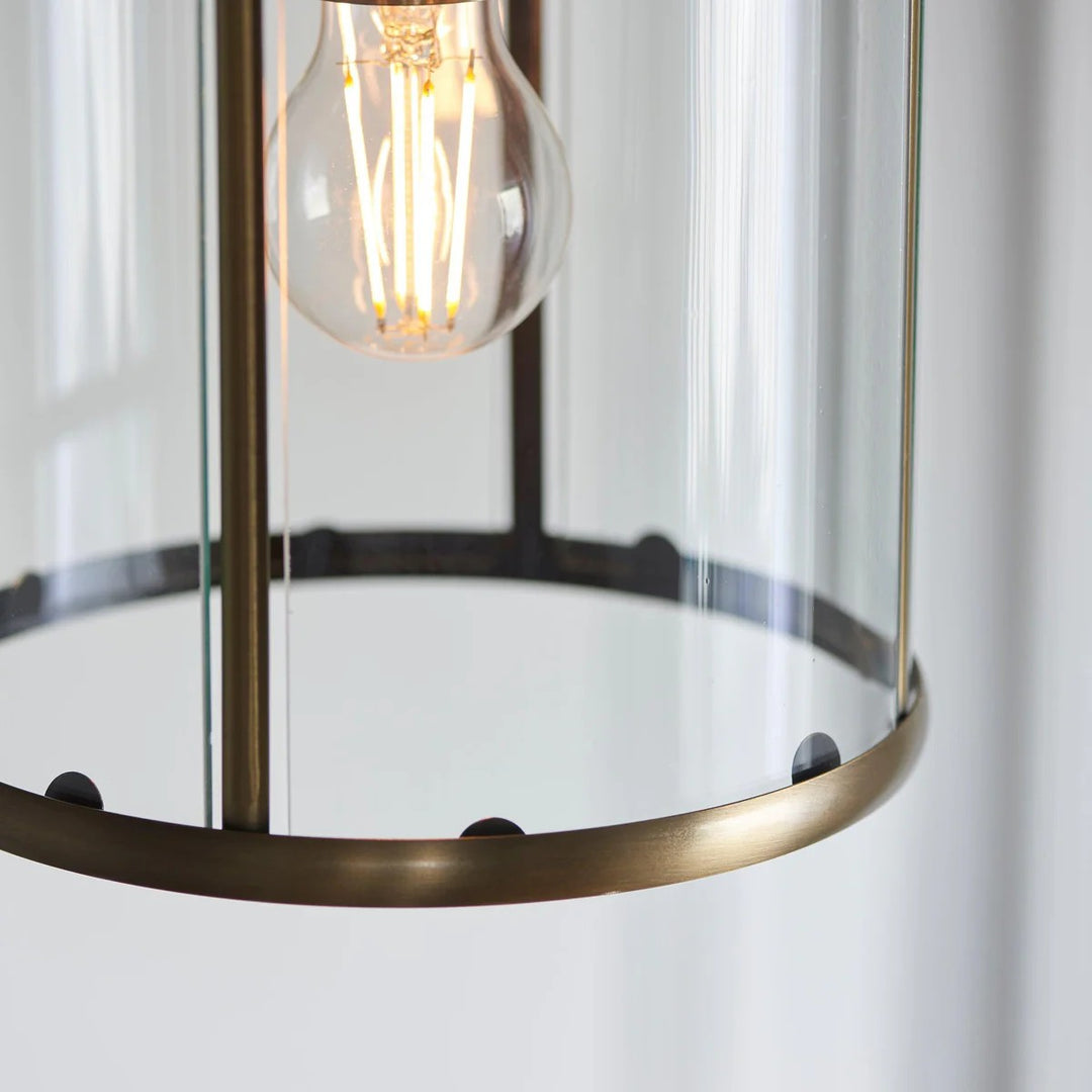 Suspension en verre Luxvana en forme de cloche - Luminaire style lanterne industrielle pour cuisine