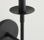 Load image into Gallery viewer, Rowan Bronze or Brass Wall Sconce - Iron Light with White Linen Shade for Home
