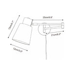 Load image into Gallery viewer, Collin Adjustable Plug In Wall Lamp