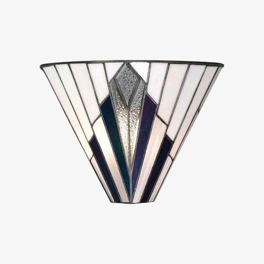 Lámpara de Pared TiffStar – Vidrio Templado Vintage para Pasillos y Dormitorios