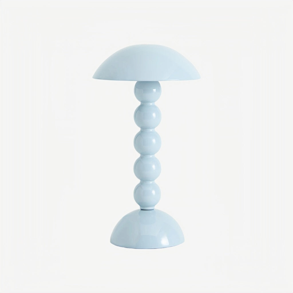 Lampe de table LED Modo – Base empilée en forme d'orbe Abat-jour en forme de champignon Parfaite pour le salon ou la chambre
