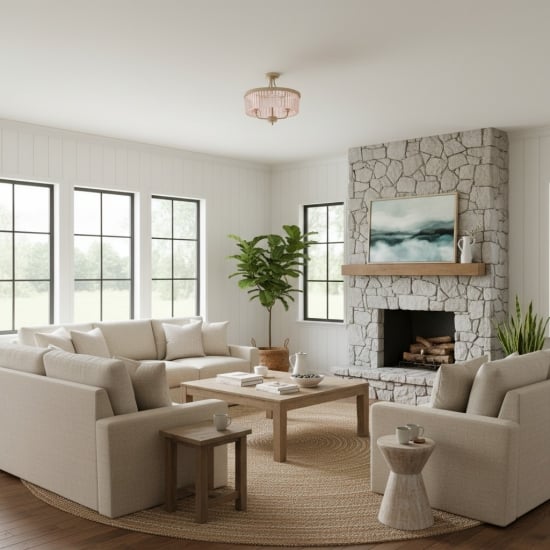 Beveline 3 luces redondo semi empotrado - Pantalla de vidrio facetado acabado metálico para pasillos y dormitorios