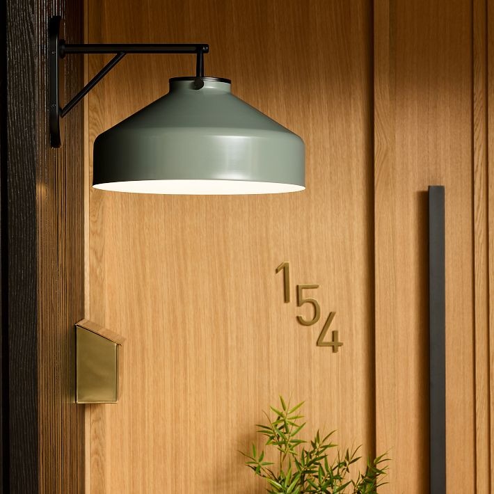 Hanton Minimalist Outdoor Wall Light - Matte Metal Industrial Sconce