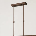 Bild in die Galerieansicht laden, Coffee Brown downrod and rectangular canopy detail