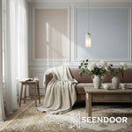 Load image into Gallery viewer, Rivora Fluted Glass Modern Pendant Light for Living &amp; Dining Rooms
