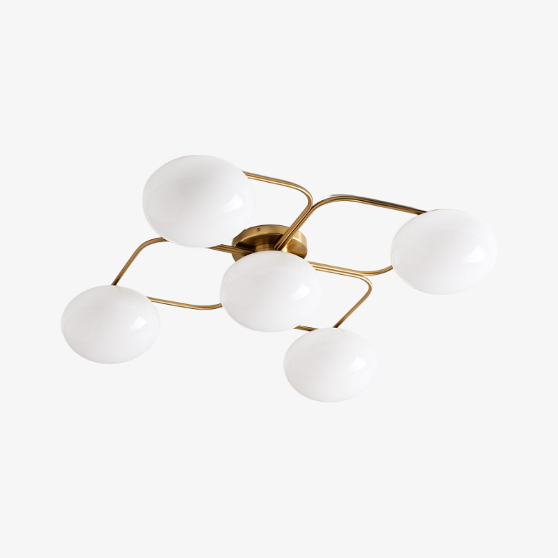 Lámpara de techo moderna Brimush con múltiples globos y luz suave difusa para entrada o sala de estar