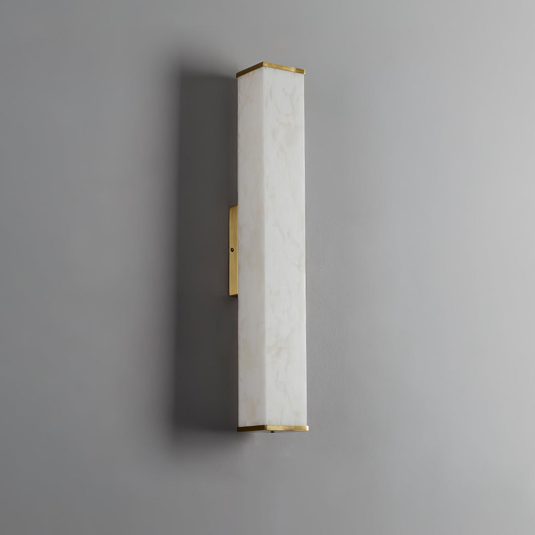 Kuboid Alabaster Wandleuchte