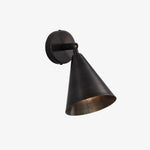 Cargar imagen en el visor de la Galería, Matte Black Brass wall light finish