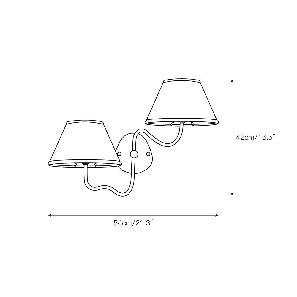 Luvora Vertical Drum Contemporary Wall Light for Living Room & Hallway