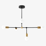 Load image into Gallery viewer, Mobilux Line 5 Light Chandelier - Modern Ceiling Hanging Lamp for Dining Room
