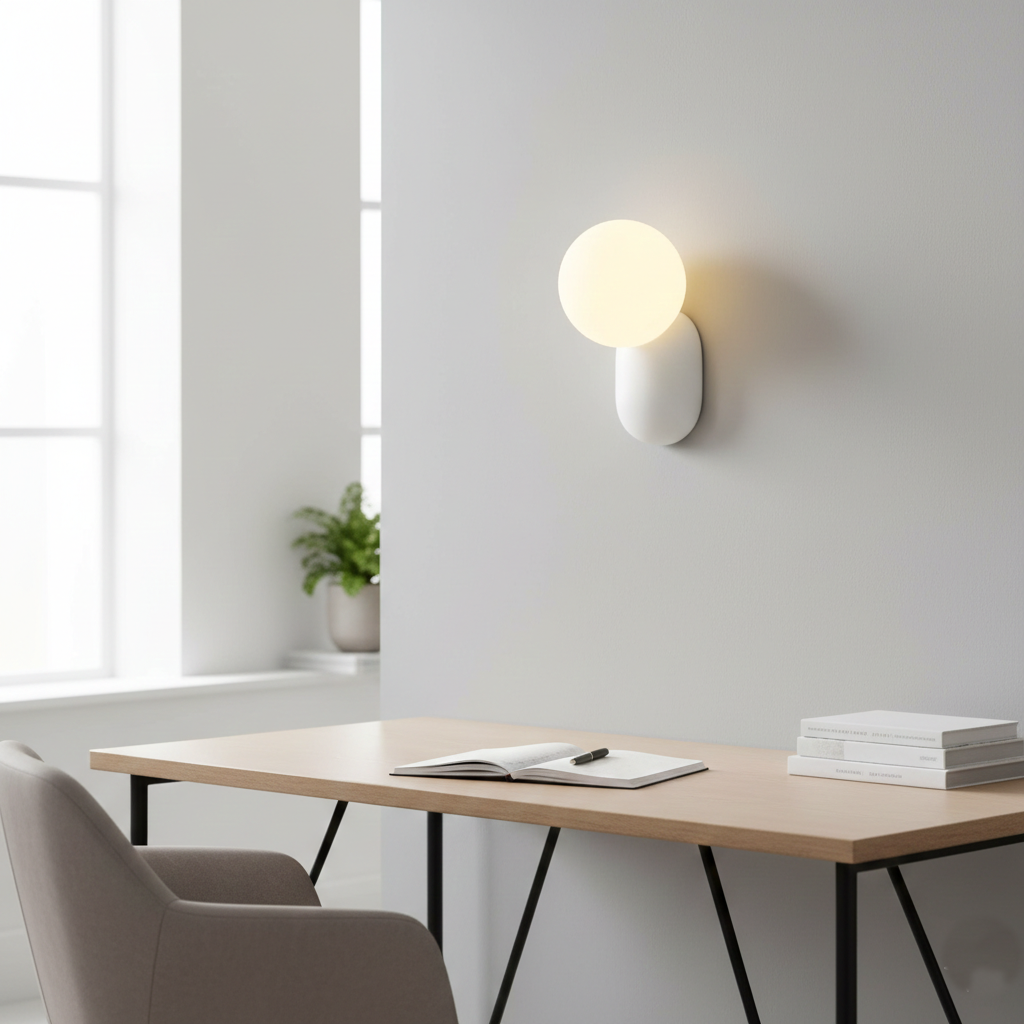 Luz de Pared de Orbe de Vidrio Nórdico Luma