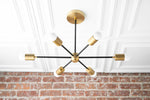Load image into Gallery viewer, Mobilux Line Mid Century Modern Chandelier - 6 Heads Hanging Ceiling Light

