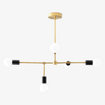 Load image into Gallery viewer, Mobilux Line 5 Light Chandelier - Modern Ceiling Hanging Lamp for Dining Room
