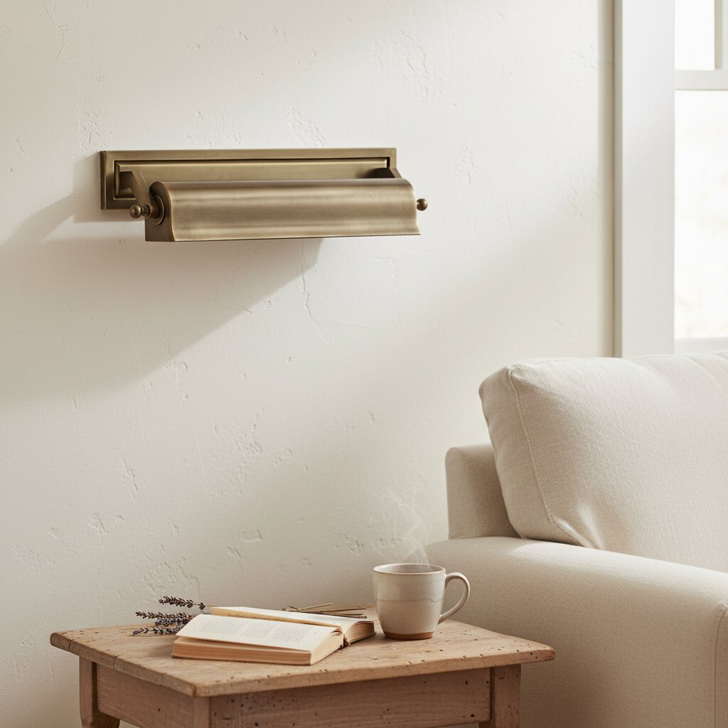 Libris Picture Light - Vintage-Inspired Metal Wall Lamp with Classic Silhouette for Bedroom or Reading Nook