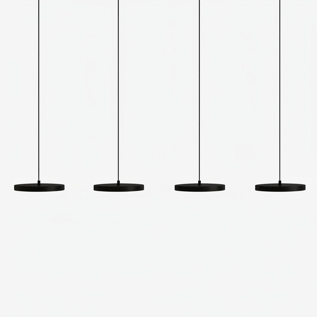Evanos Disc Design Pendant Light – Sculptural Iron Disc Style for Modern Dining Room