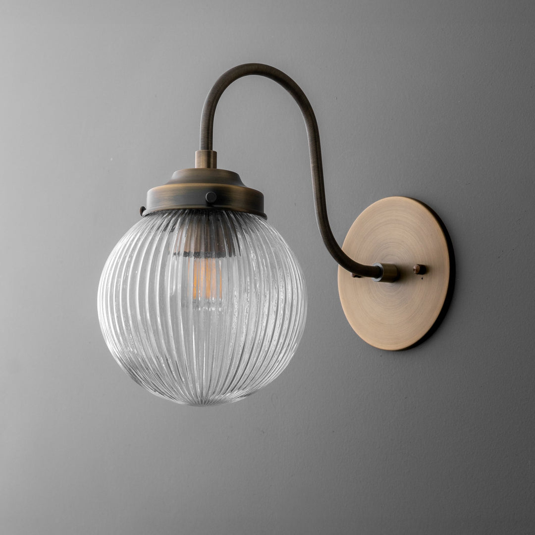 Glorica Spherical Contemporary Wall Light for Hallway & Entryway