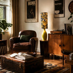 Cargar imagen en el visor de la Galería, Colorful fabric table lamp in living room