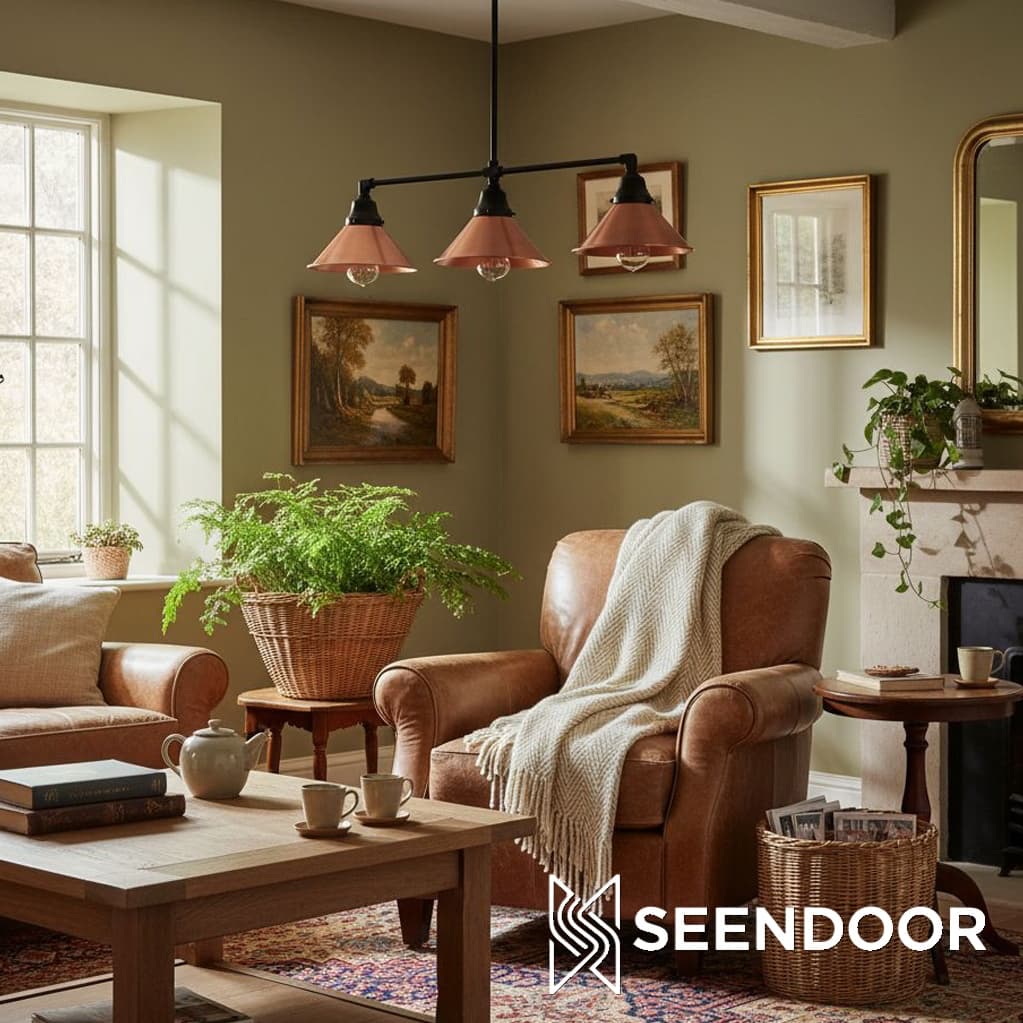 Conique Metal Island Pendant – Modern Linear Light for Kitchen