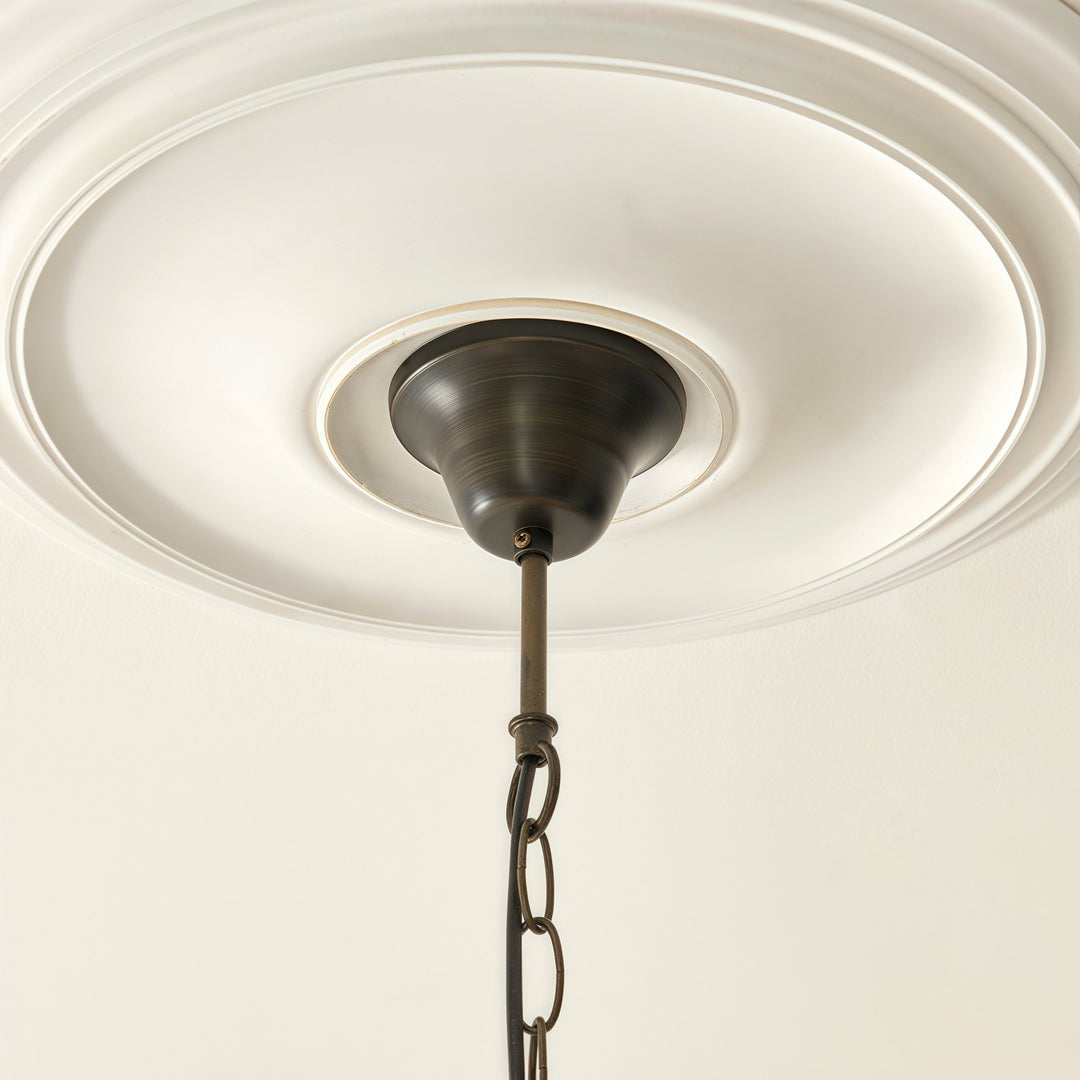 TF Botanica Floral Glass Pendant Light – Vintage Pendant Fixture for Open Plan Spaces