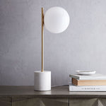 Load image into Gallery viewer, Sphere Alessora Table Lamp - Modern Marble Metal Desk Light
