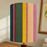 Cargar imagen en el visor de la Galería, Liberty-Style Fabric Shade Ceramic Table Lamp for Bedside Ambient Lighting